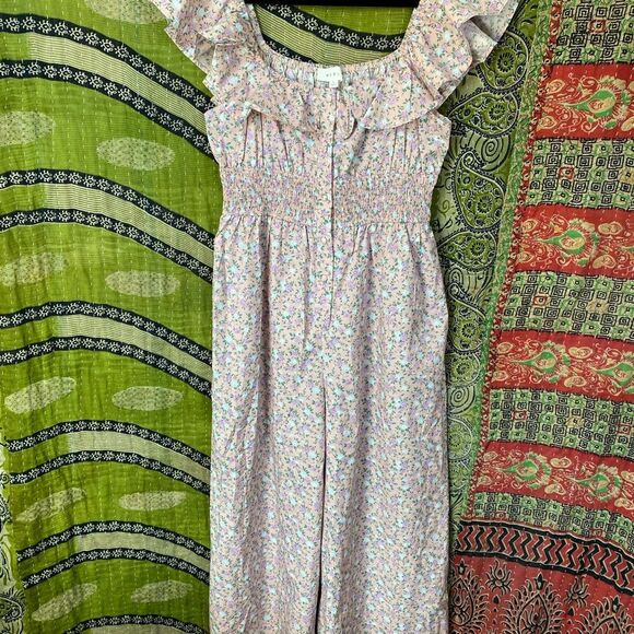 NWOT Mable x Anthropologie Garden Party Cropped Jumpsuit Size Large - Picture 2 of 16